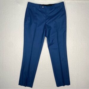 Bartorelli Napoli blue 100% Australian Wool‎  Size 36 Corpcore Dress Pants